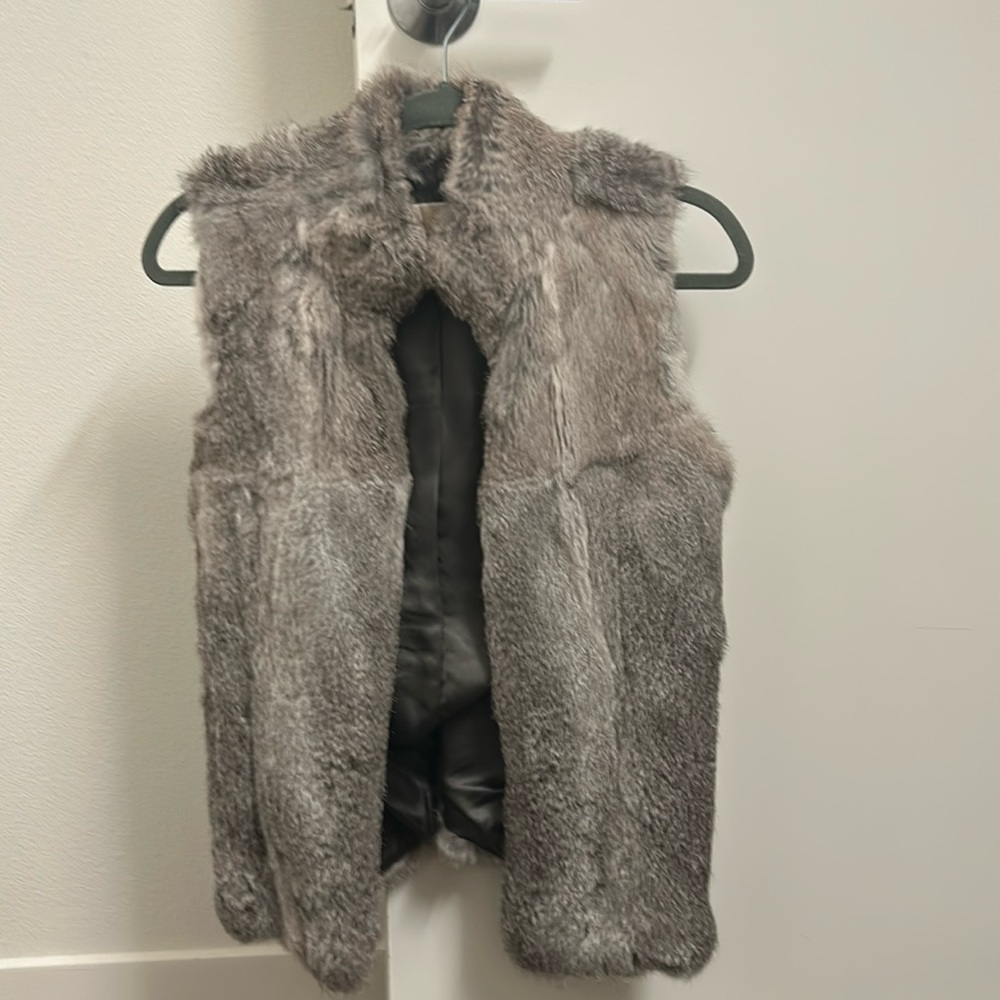 MICHAEL Michael Kors 100% real rabbit fur vest